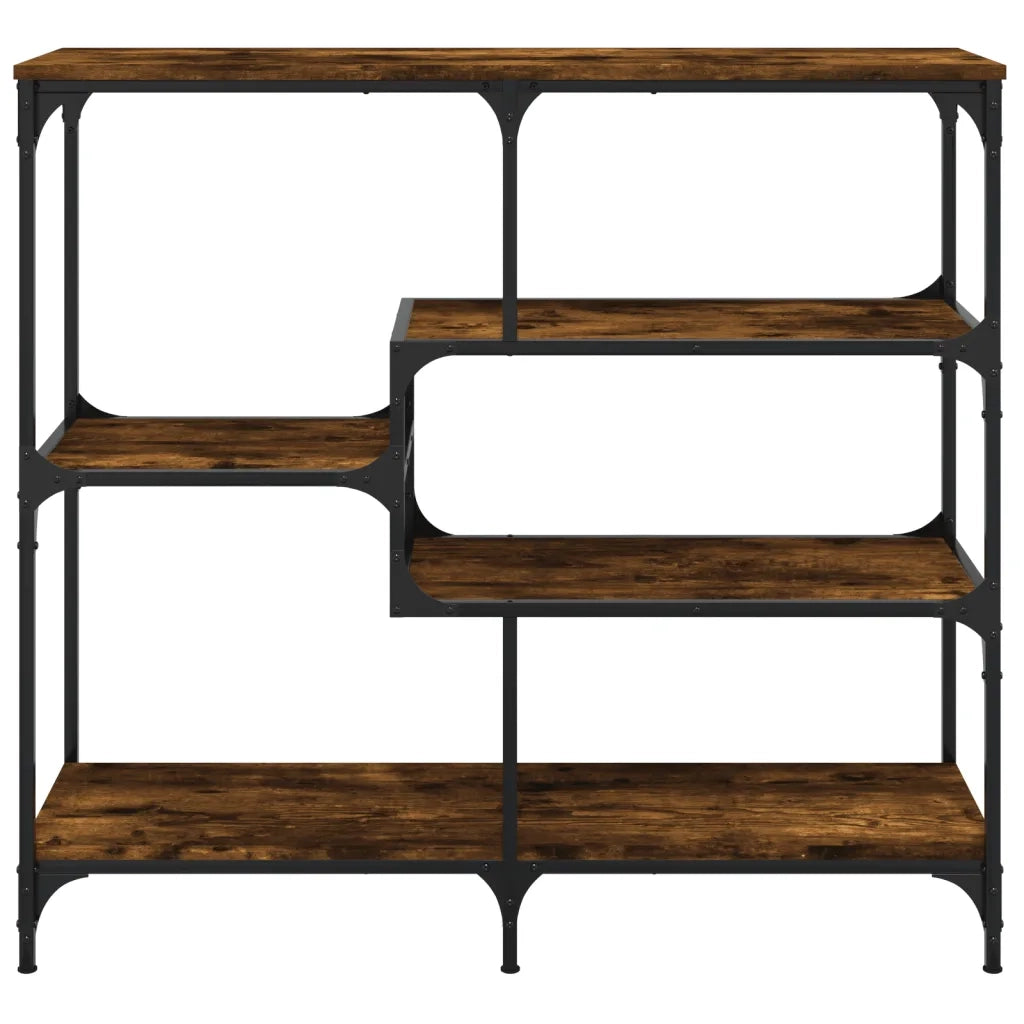 Tavolo Consolle Rovere Fumo 103x32x95 cm Legno Multistrato 833952