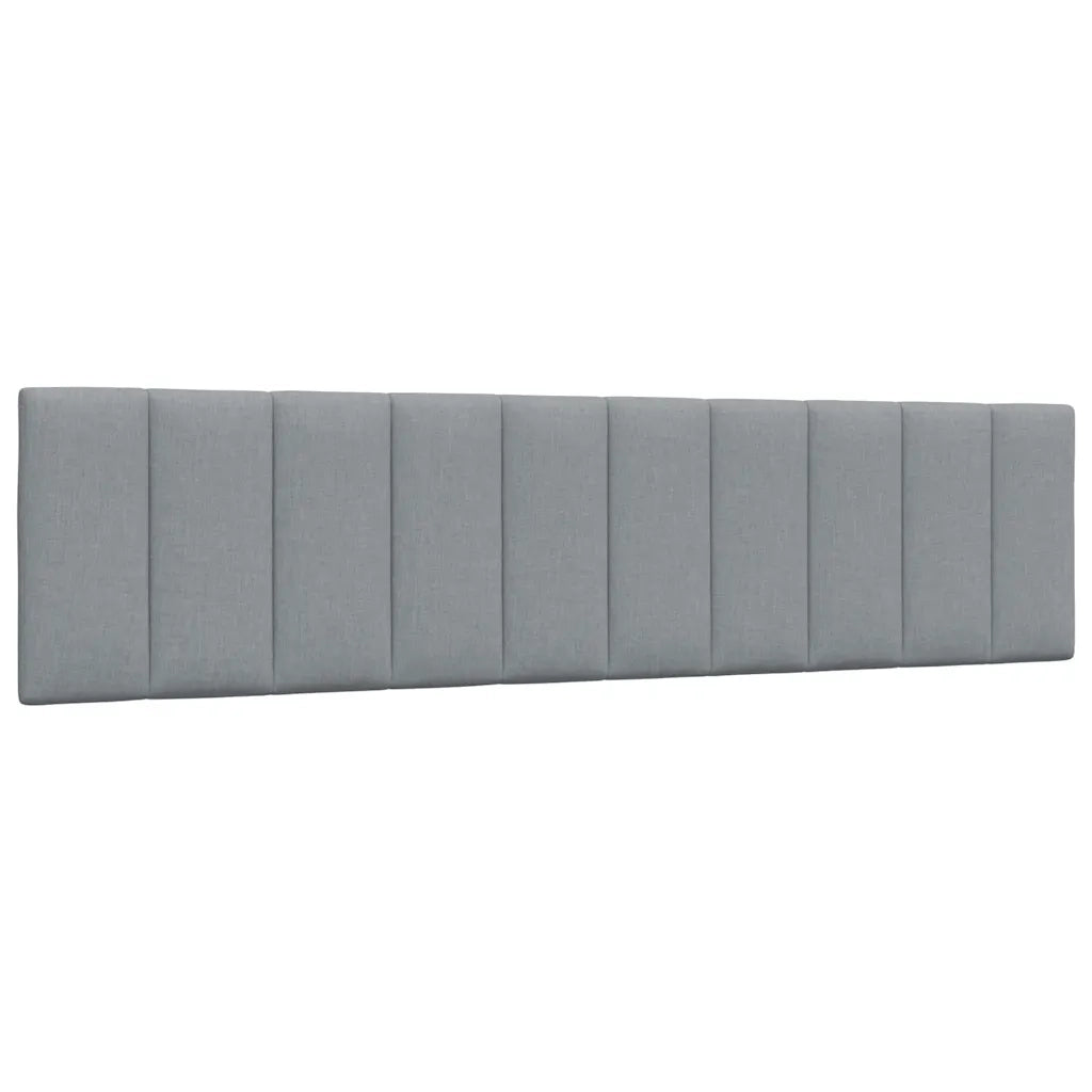 Letto con Materasso Hanko Grigio Chiaro 200x200 cm in Tessuto 3310552