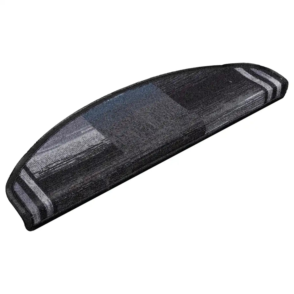Tappetini per Scale Autoadesivi 5 pz | Gradini per Scale 65x21x4 cm Nero e Grigio