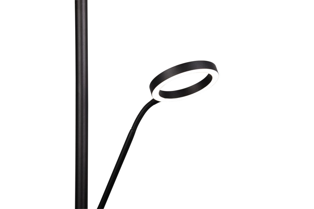 Lampada da terra LED nera dimmerabile 180cm Trio Willis