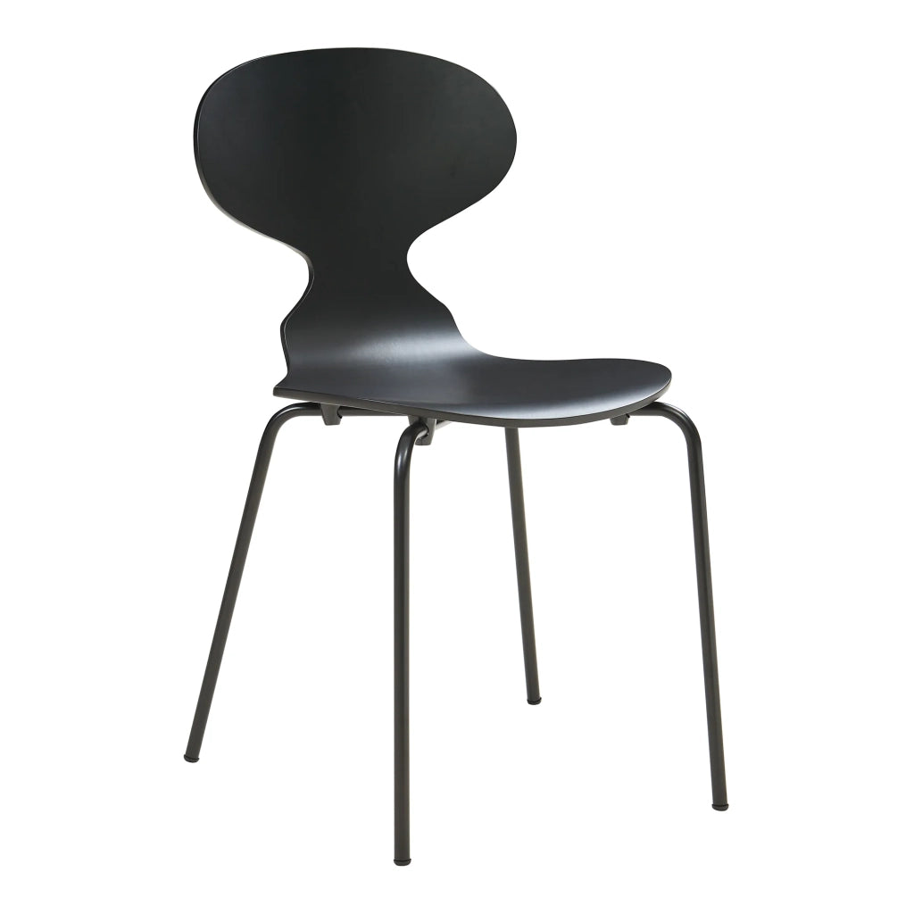 Set di 4 sedie da pranzo dal design moderno e robusto nere 03_0009837