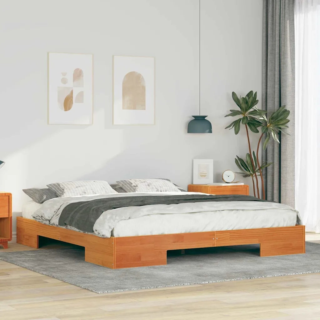 Struttura del letto-Giroletto Marrone 200 x 200 cm 858861
