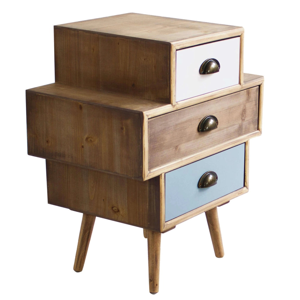 Mobiletto multicolor in Legno MDF cm 50x35x30 - GILBERT
