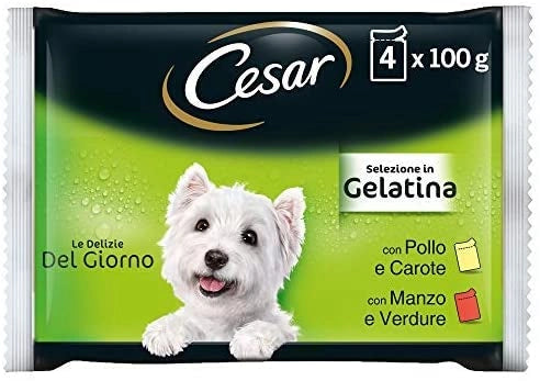 CESAR BUSTE CON GUSTO ASSORTITO IN GELATINA 4 X 100 GR