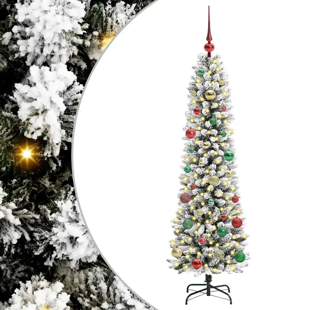 Albero di Natale artificiale con 150 LED Bianco 150 cm 3396101