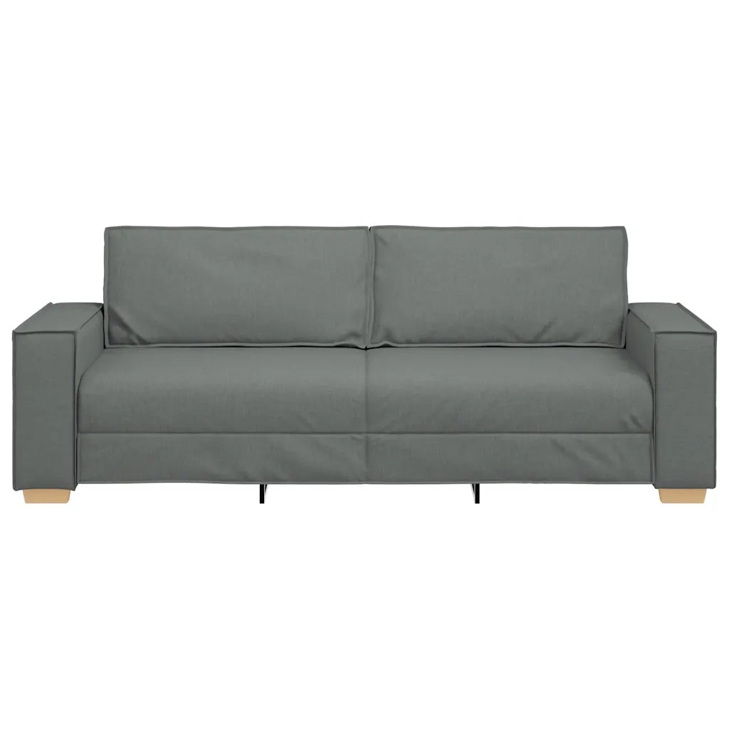 Divano a 3 posti Grigio scuro 220x78x84 cm in tessuto 4104991
