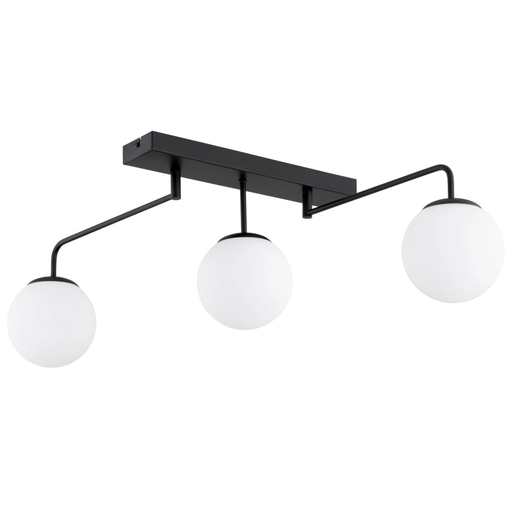 Plafoniera lineare minimal bianco/nero 3xE14 SNEG Alfa