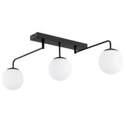 Plafoniera lineare minimal bianco/nero 3xE14 SNEG Alfa