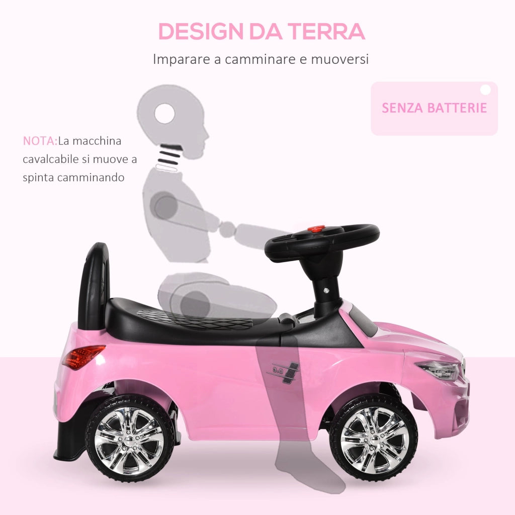 Auto Macchina Cavalcabile per Bambini Rosa
