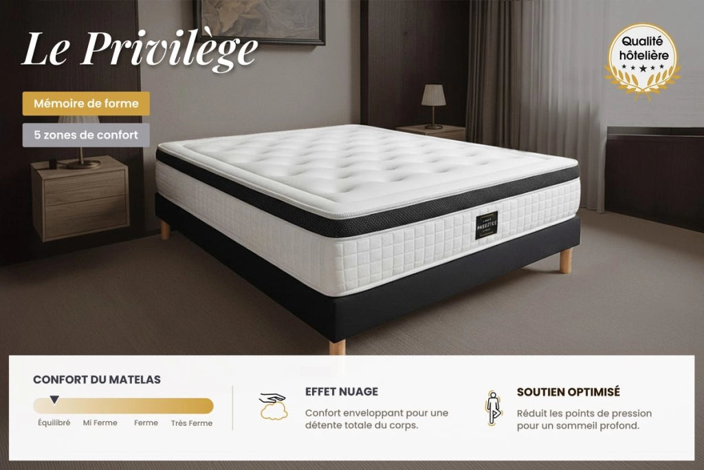 Set materasso e base 80x190 cm - Privilège