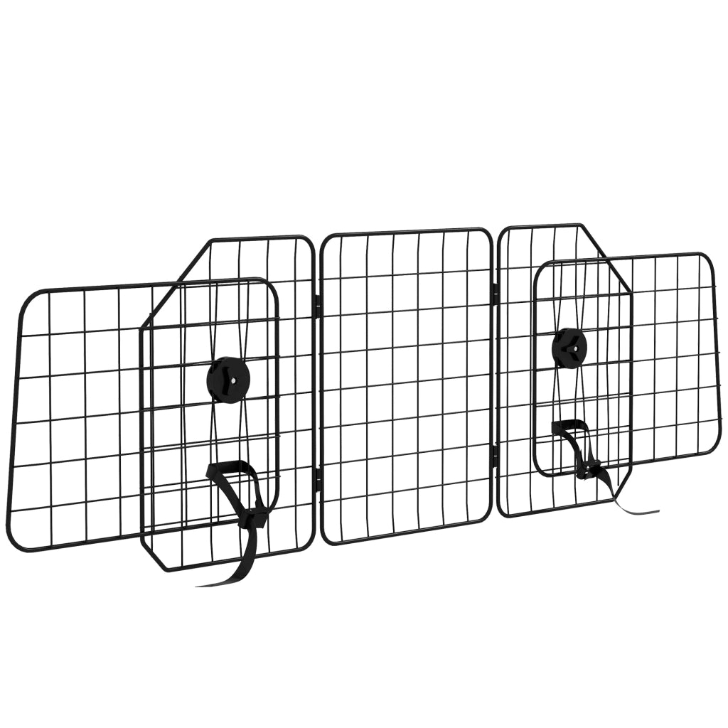 Rete divisoria auto per cani pieghevole regolabile 93-150 cm ¨C Xylo ¨C nero