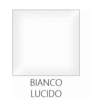 Composizione mobile bagno sospeso con cassetti cm 80 mod. DEARUM - Bianco Lucido