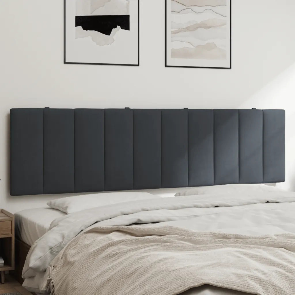 Cuscino Testiera Hanko Grigio Scuro 183 cm in Velluto CFW4225361