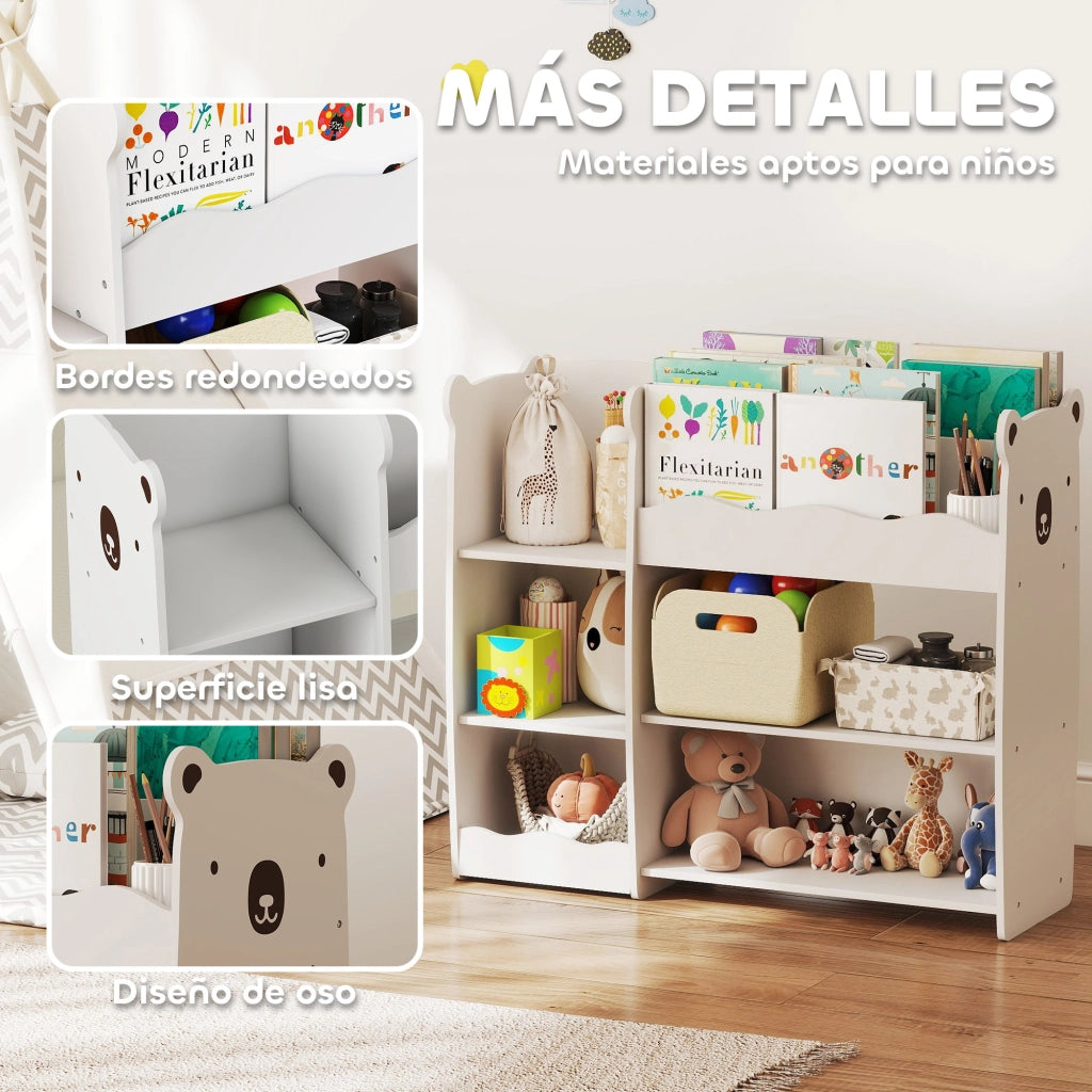 Scaffale Bambini con Ripiani Aperti ¨C Minimal ¨C Bianco