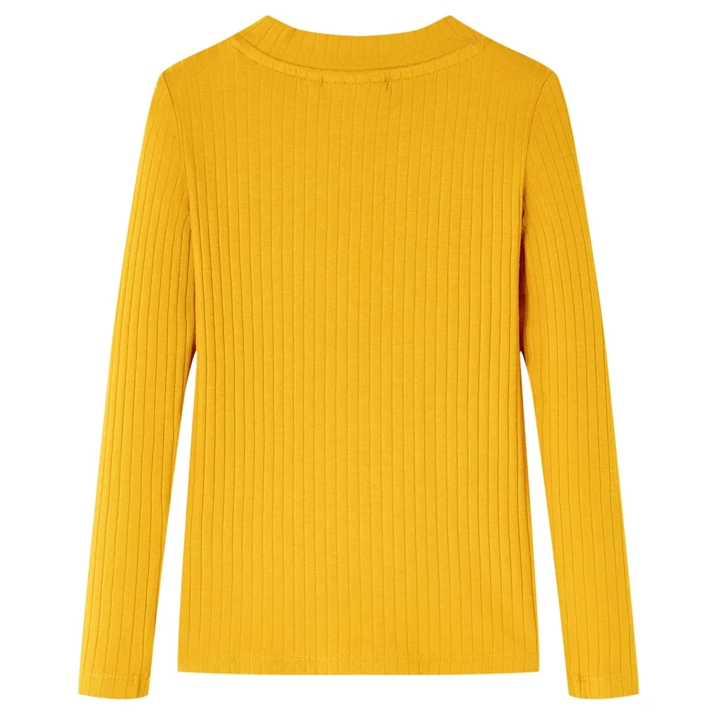 Maglietta da Bambina a Maniche Lunghe Ocra 92 14134