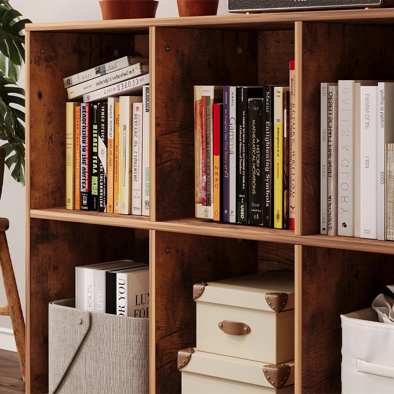 SCAFFALE APERTO COMÒ KOSTKA 3x2 CAPIENTE PER LIBRI DA UFFICIO RUSTICO