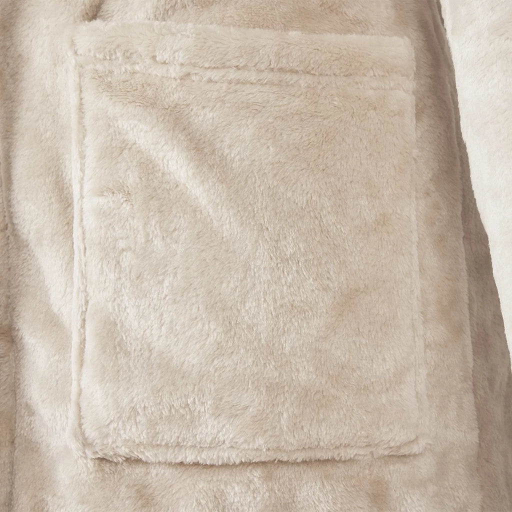 Accappatoio senza Cappuccio Beige xxl Flanella 42017265