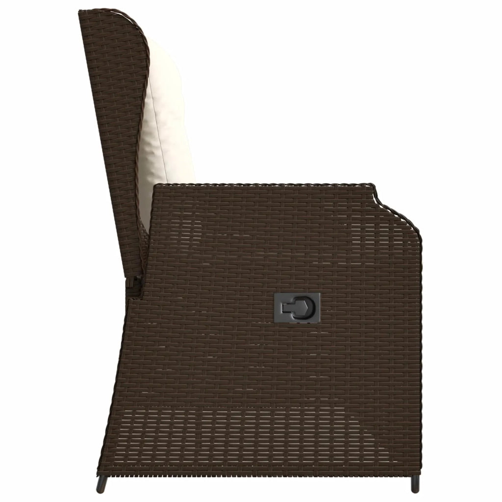 Panchina da giardino Marrone polyrattan 3394459
