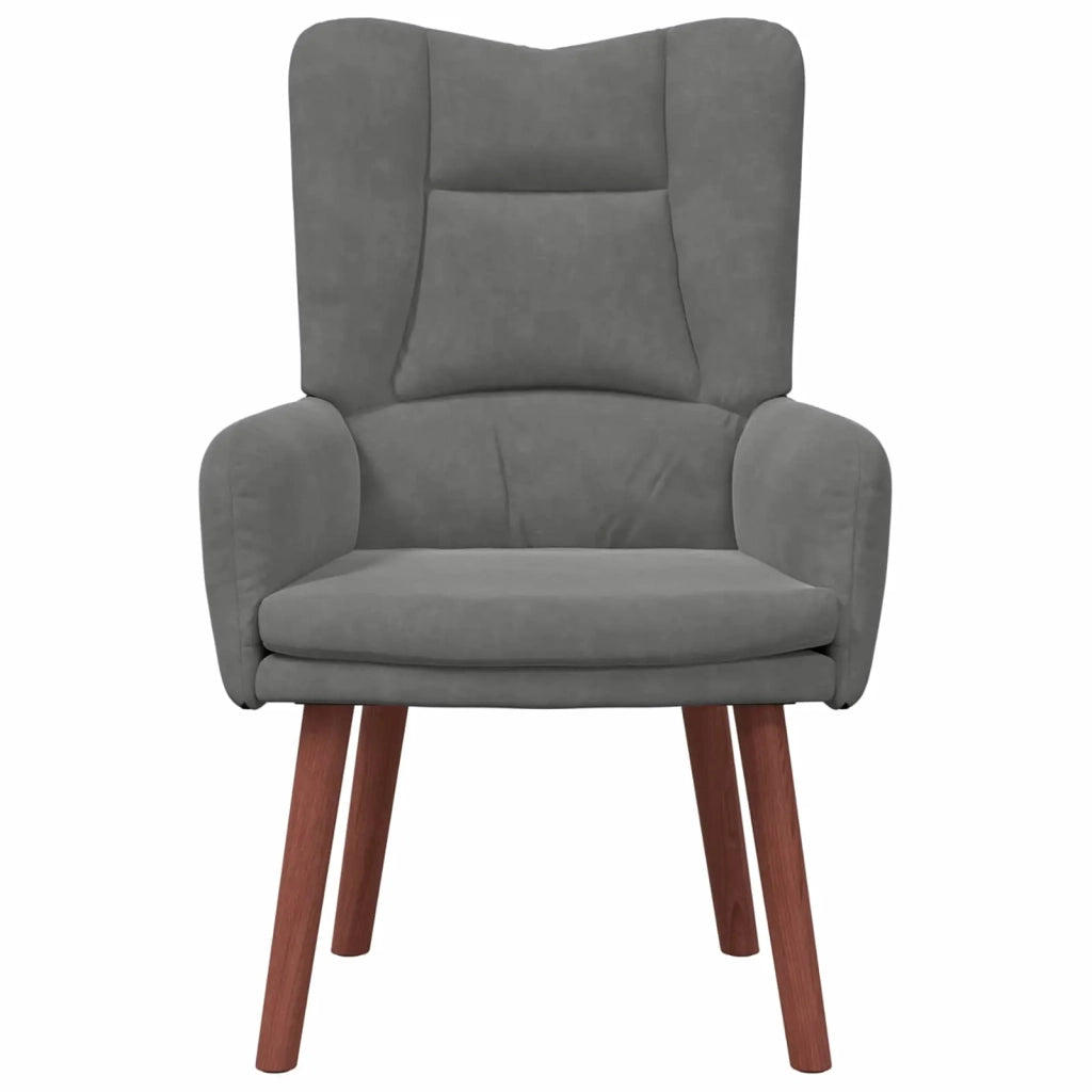 poltrona Grigio scuro 63 x 67 x 94 cm Velluto 42001804