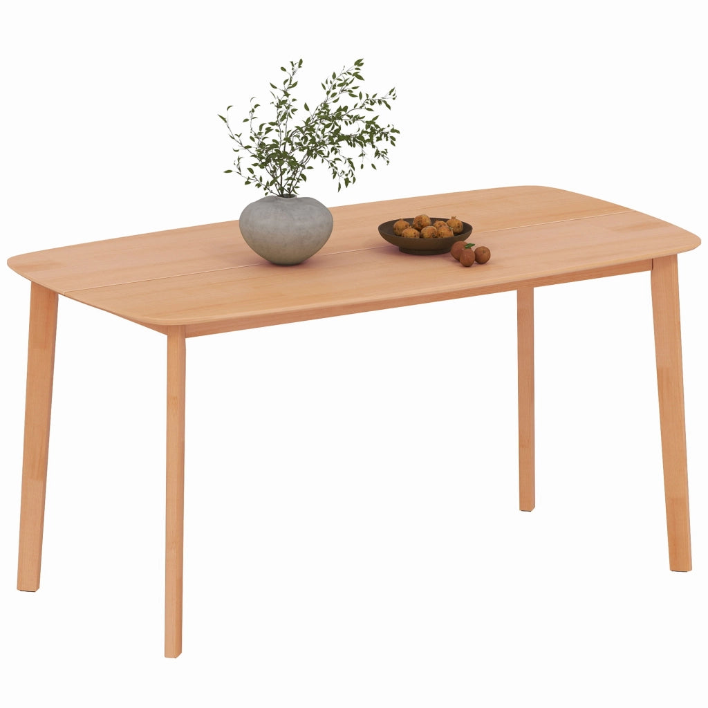 Tavolo da pranzo rettangolare allungabile ¨C Xylo ¨C legno massello naturale 150x80x76 cm per 6 persone