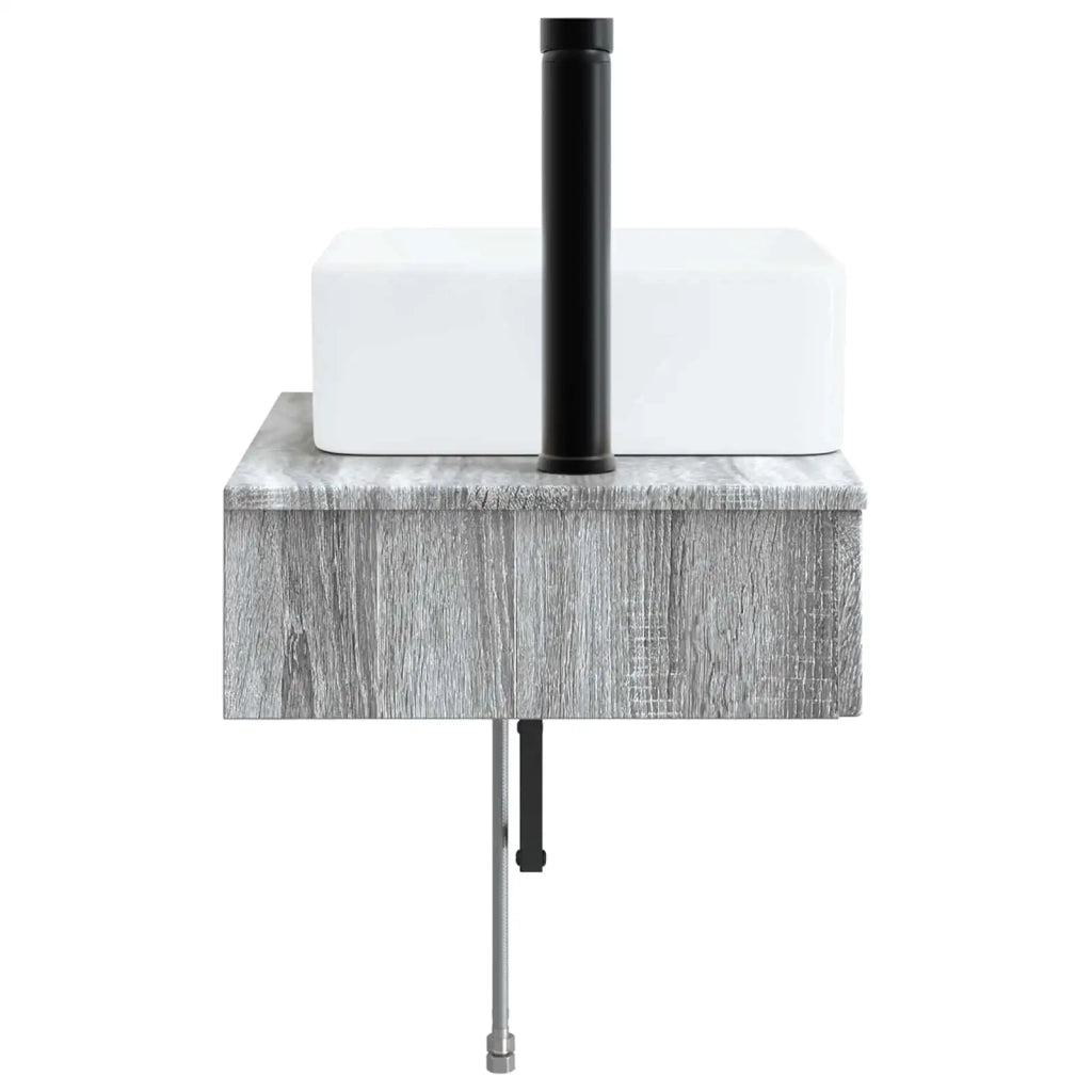 Lavabo da Parete Sonoma grigio 53 x 35 x 39 cm 890214