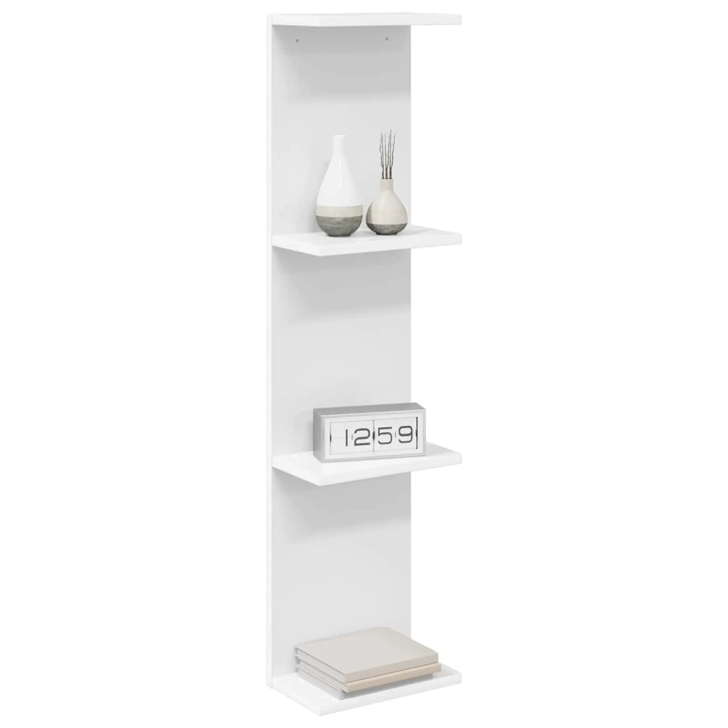 Scaffale da parete 2 pz Bianco 22 x 15 x 100 cm 8012437