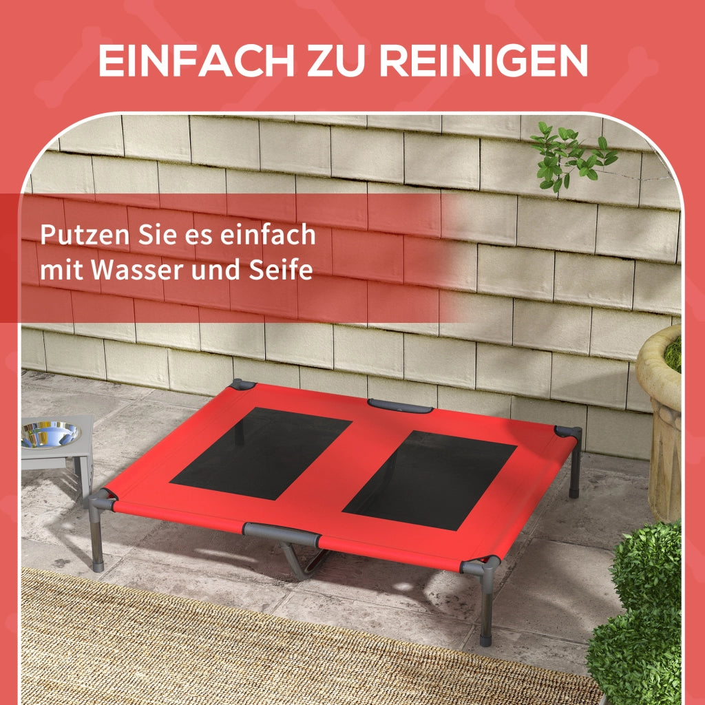 Letto per cani rialzato ¨C Xylo ¨C Rosso 92x76x18cm