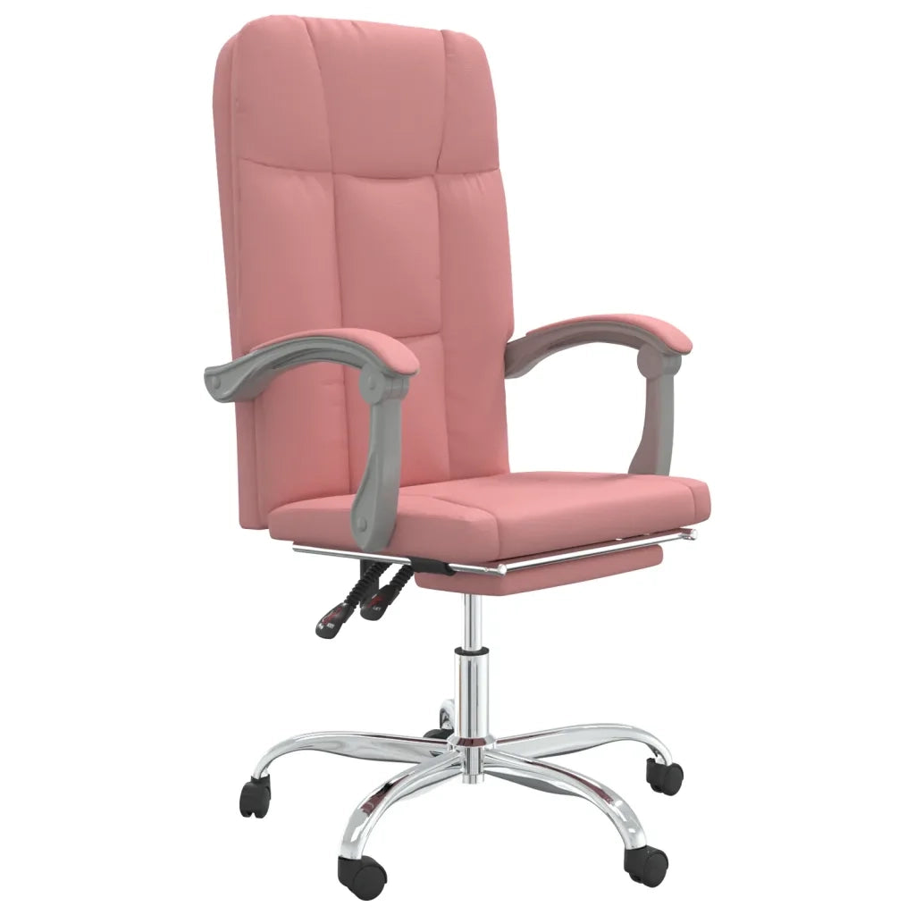 Poltrona da Ufficio Reclinabile Rosa in Similpelle 349643