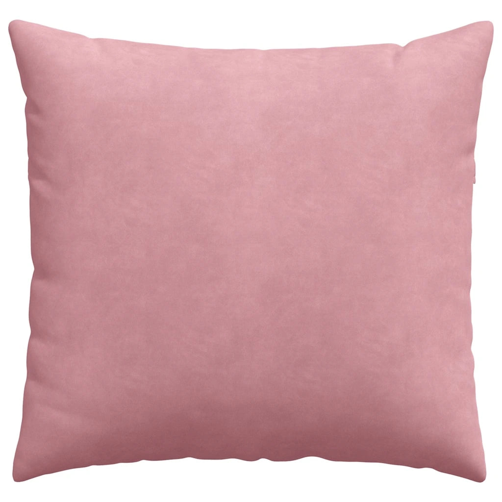 Cuscini da Divano 2 pz-Set di 2 Cuscini per Sofa Rosa 45 x 45 cm Tessuto in Cords