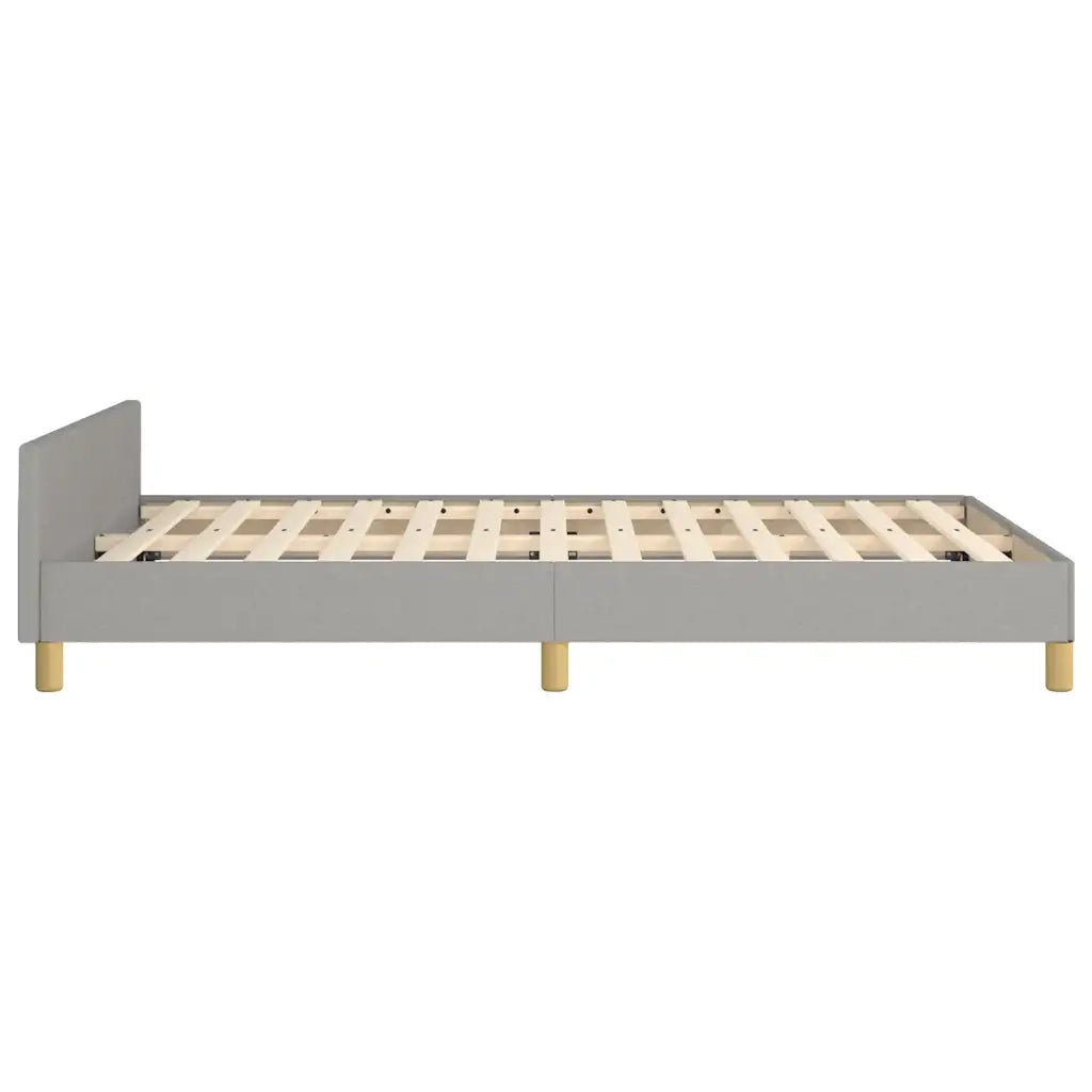 Letto matrimoniale | Letto per adulti | Giroletto senza Materasso Grigio Chiaro 120x200 cm Tessuto