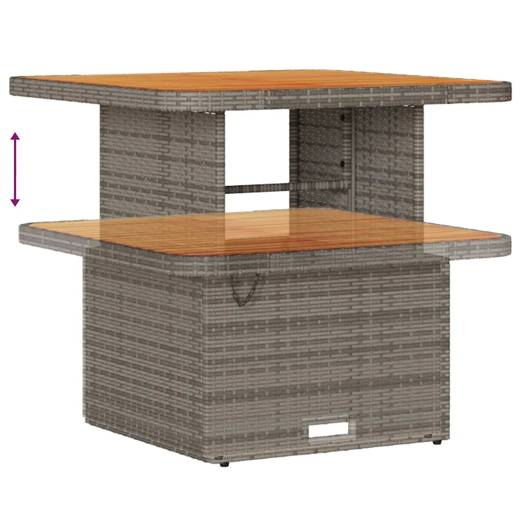 Set Divano da Giardino con cuscino 12 pcs Grigio Poly Rattan 3364903