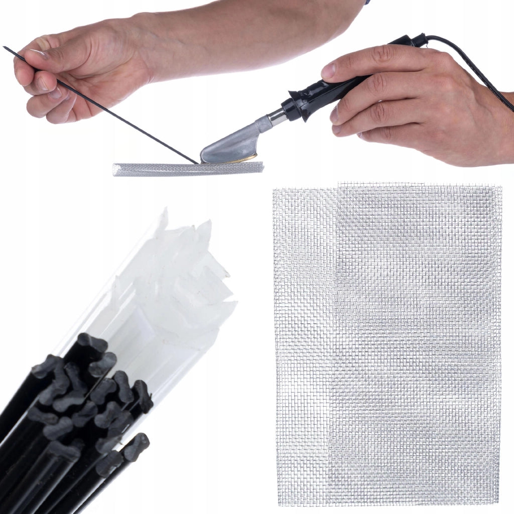 Saldatore per Plastica con Set di Reti e Graffette – Design Ergonomico, 200 Graffette, 800 Pezzi, Alta Resistenza