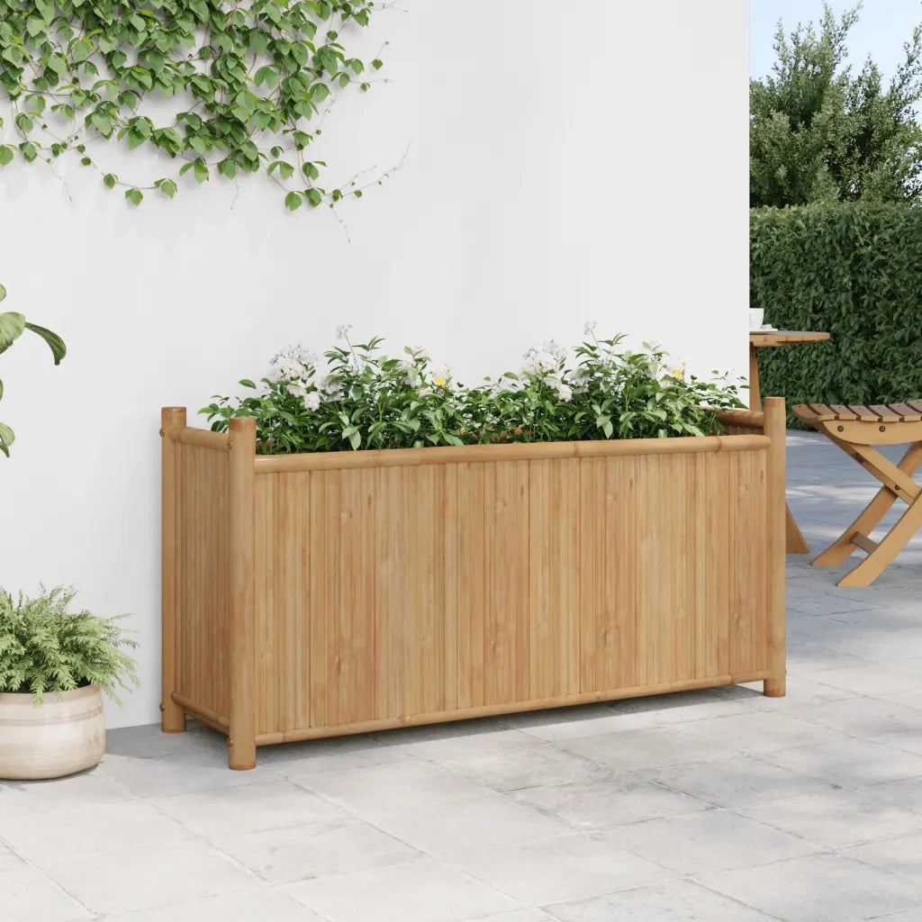 Fioriera-Vaso-Contenitore per Piante 100x30x50 cm in Bamb¨´