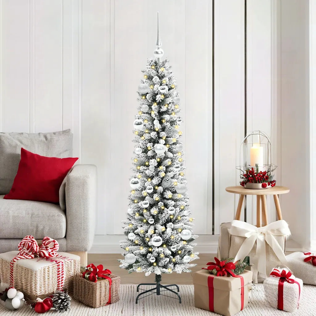 Albero di Natale artificiale con 150 LED Bianco 150 cm 3396098