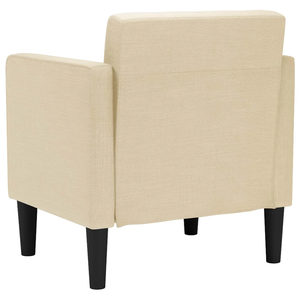 Divano Sedia con Braccioli Crema 53 cm in Tessuto 4100548