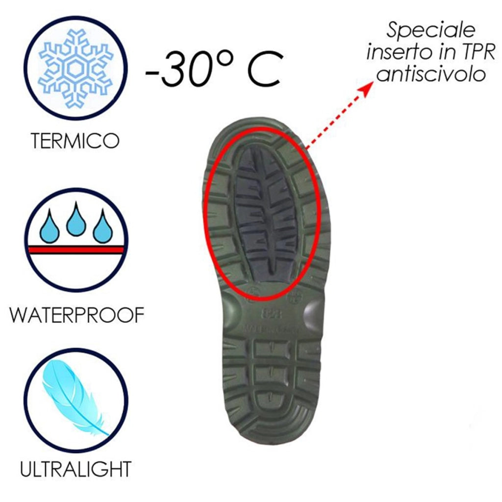 Stivale in eva termico antiscivolo ultraleggero numero 45
