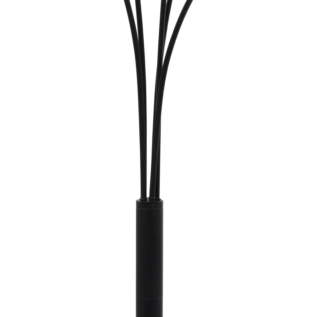 Lampada da Terra 200 cm 5 Bulbi E14 Nero e Oro 282418