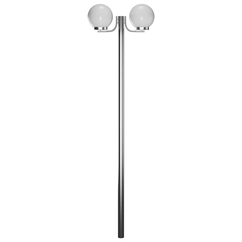 Lampione da Giardino con 2 Lampade 220 cm 40390