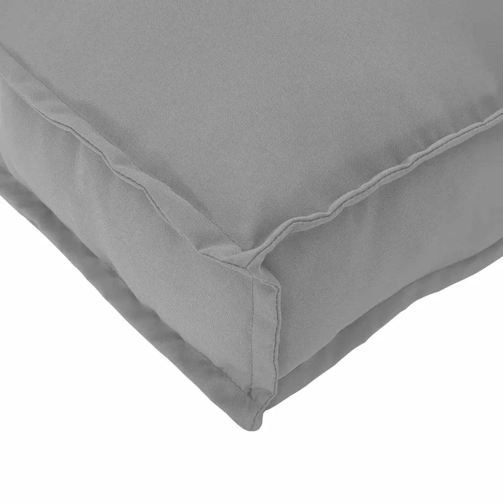 Cuscino Grigio 120 x 80 x 12 cm Tessuto Oxford 42001569