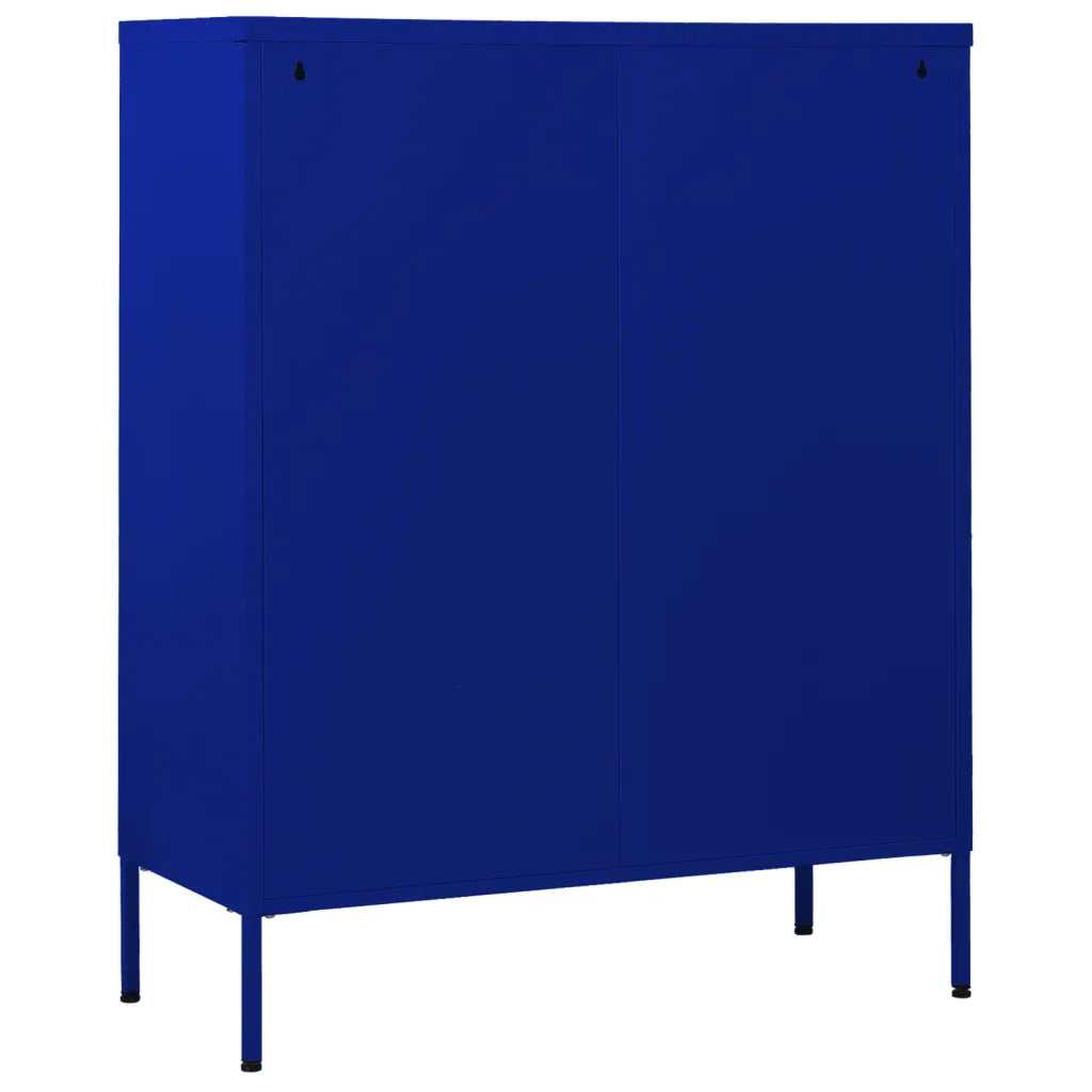 Cassettiera Blu Marino 80x35x101,5 cm in Acciaio CFW8677153