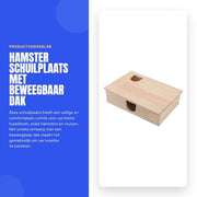 Recinzione per Hamster - Imitazione Perfetta - Casa per Hamster in Legno - Labirinto a Molti Cammini - Copertura Rimovibile - 330x245x91mm - Stimulatione Esplorazione
