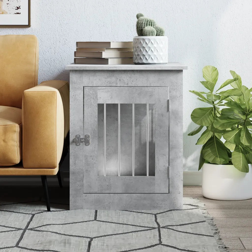 Gabbia Cani Arredamento Grigio Cemento 55x75x65cm Multistrato CFW8979219