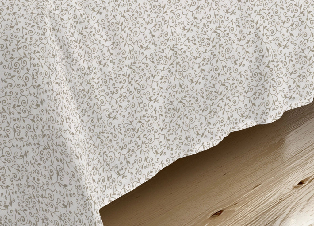 Completo Lenzuola Letto Camera In 100% Cotone Made Italy Vari Disegni RP - Piazza 1-2 - Stefy Beige