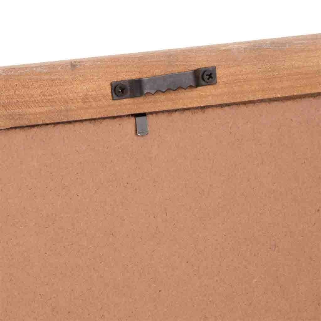 Cornice in legno e tessuto