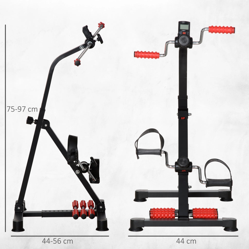 Bicicletta da riabilitazione per braccia e gambe con regolazione altezza e larghezza ¨C zephmum ¨C nero