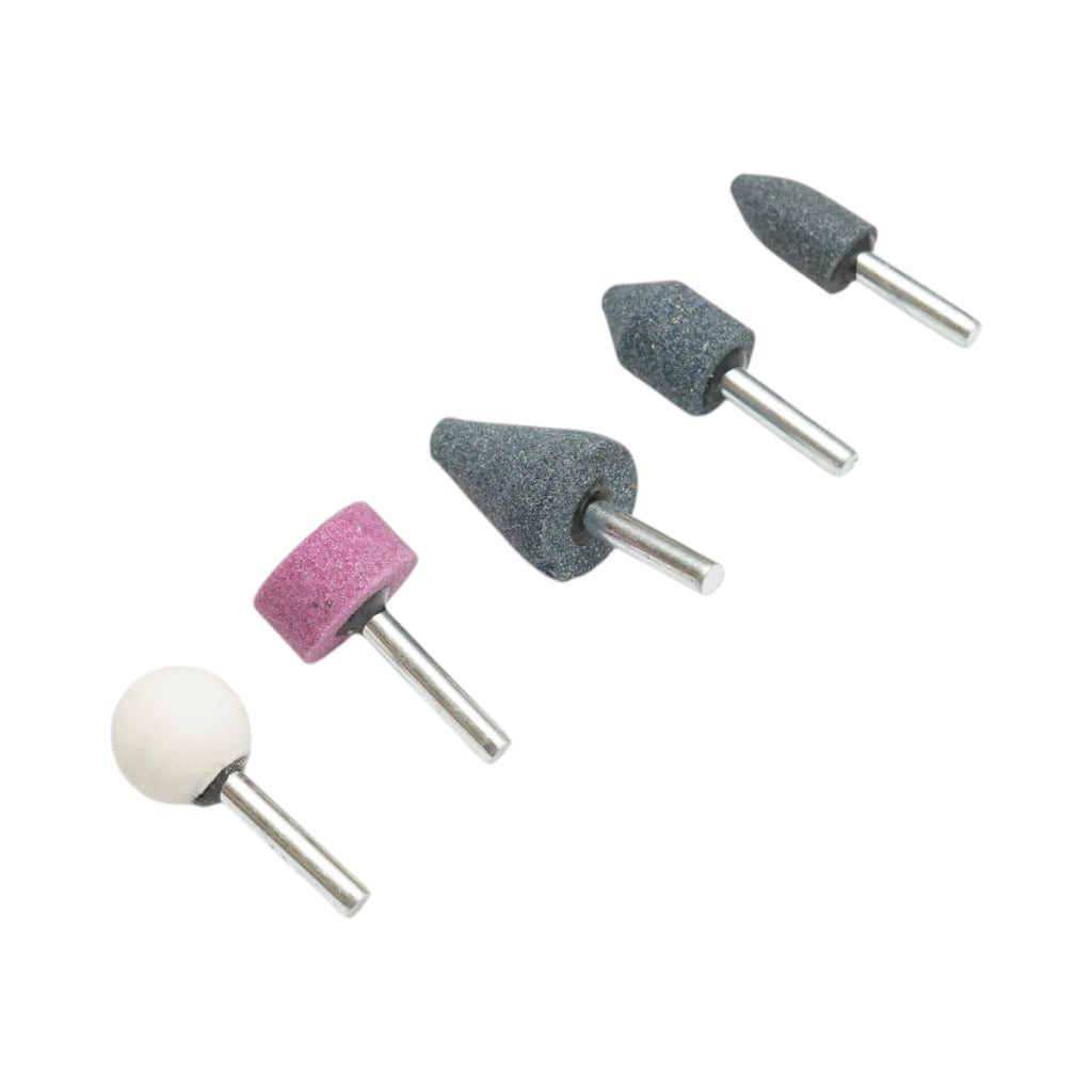 Set di 5 pietre abrasive con gambo da 6 mm Crownman