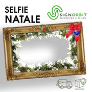 Cornice selfie NATALE Misura: 140x100 cm