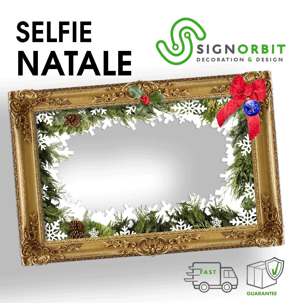 Cornice selfie NATALE Misura: 140x100 cm