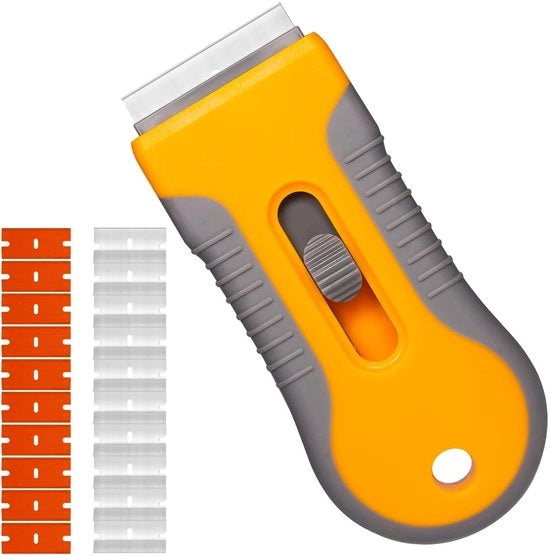 Kit di schiacciamento per superfici di cottura - Incluso 10 lamelle in plastica e 10 lamelle in acciaio inossidabile
