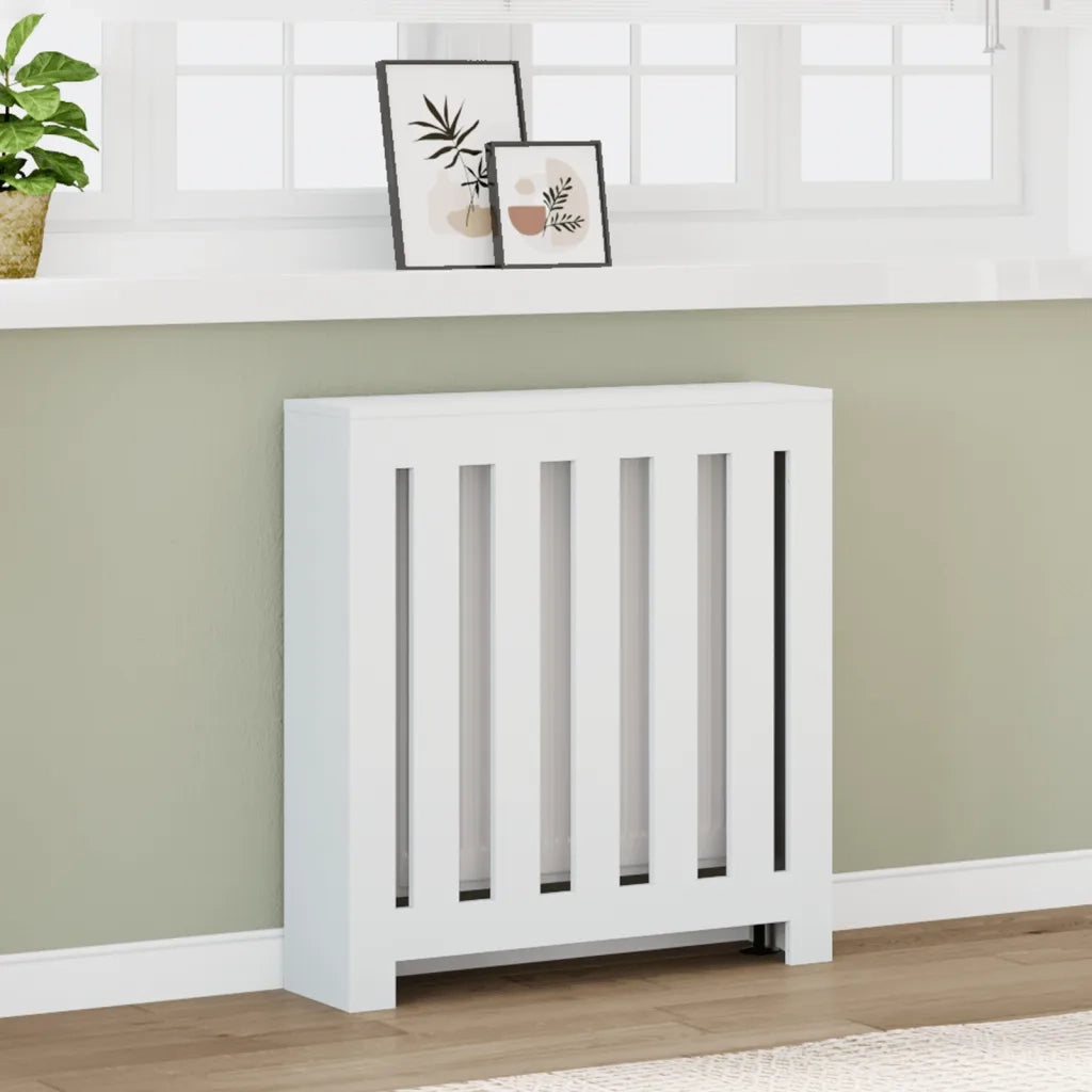 Copertura Termosifone Bianca 78x20x82 cm Legno Multistrato